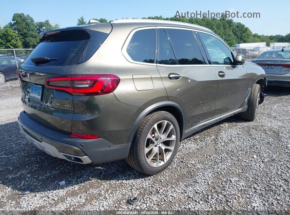 5UXCR6C01M9F58802 2021 BMW X5 Green Rear right