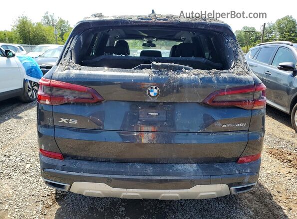 5UXCR6C01N9K20766 2022 BMW X5 Black Вид ззаду