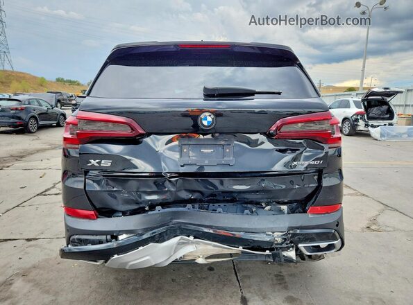 5UXCR6C01N9N30223 2022 BMW X5 Black Հետևի տեսք