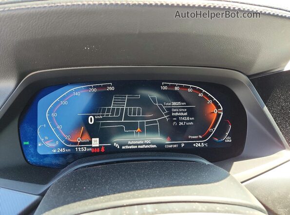 5UXCR6C02M9F56542 2021 BMW X5 Синий Вид щитка приборов