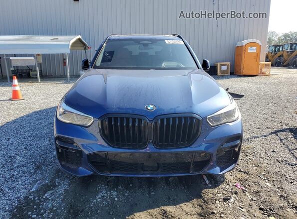 5UXCR6C02N9L71907 2022 BMW X5 Blue წინა ხედი