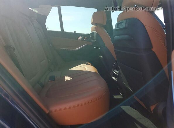 5UXCR6C02N9L71907 2022 BMW X5 Blue უკანა სალონის ხედი