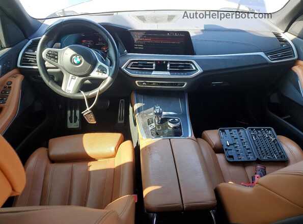 5UXCR6C02N9L71907 2022 BMW X5 Blue წინა პანელის ხედი