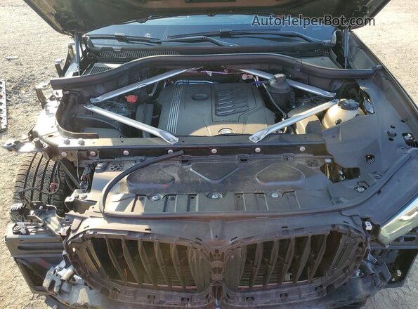 5UXCR6C02P9R24350 2023 BMW X5 Green ძრავის განყოფილების ხედი