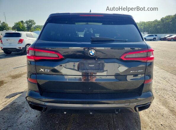 5UXCR6C03L9B30616 2020 BMW X5 Black უკანა ხედი