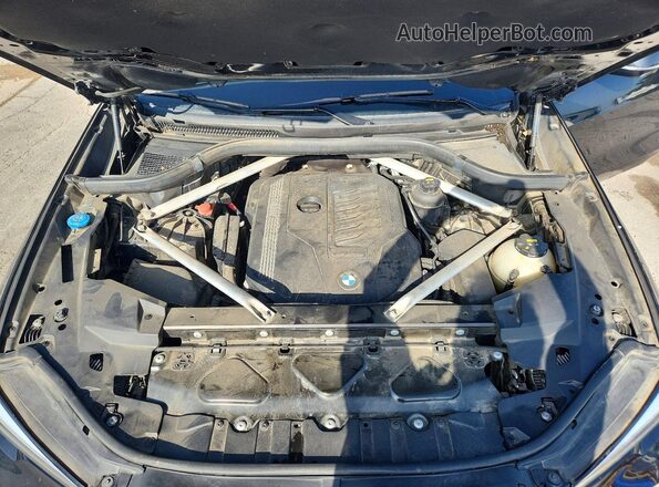 5UXCR6C03L9B30616 2020 BMW X5 Black ძრავის განყოფილების ხედი