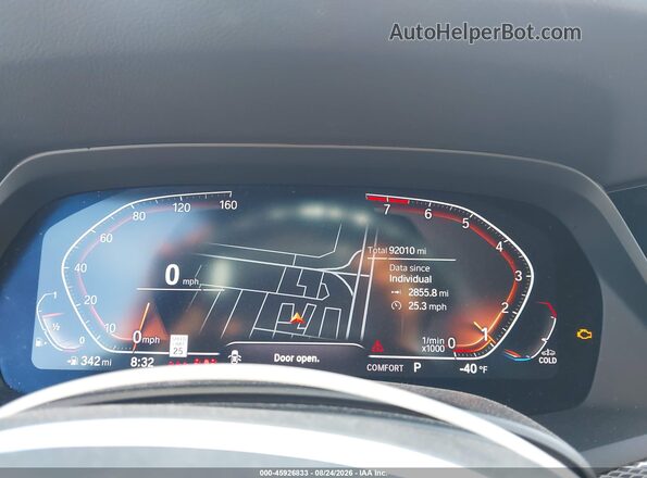 5UXCR6C03L9B48159 2020 BMW X5 Gray უკანა სავარძლების ხედი