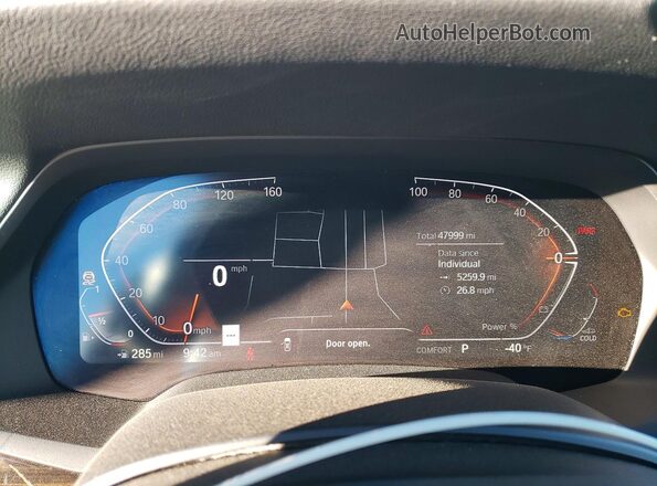 5UXCR6C03M9G97412 2021 BMW X5 Белый Вид щитка приборов
