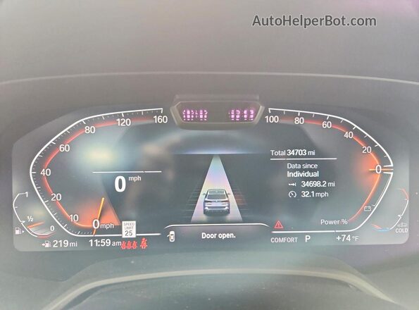 5UXCR6C03P9R96139 2023 BMW X5 Черный Вид щитка приборов