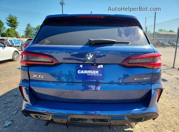 5UXCR6C04L9C84168 2020 BMW X5 Blue Հետևի տեսք