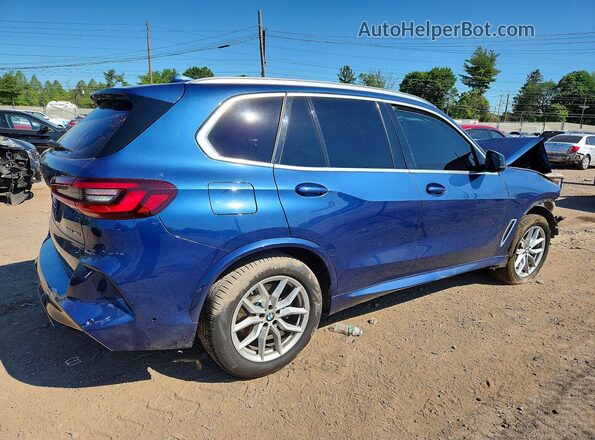 5UXCR6C04L9C84168 2020 BMW X5 Blue Հետևի աջ