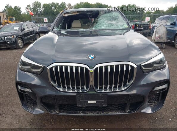 5UXCR6C05N9N18964 2022 BMW X5 Gray Instrument cluster view