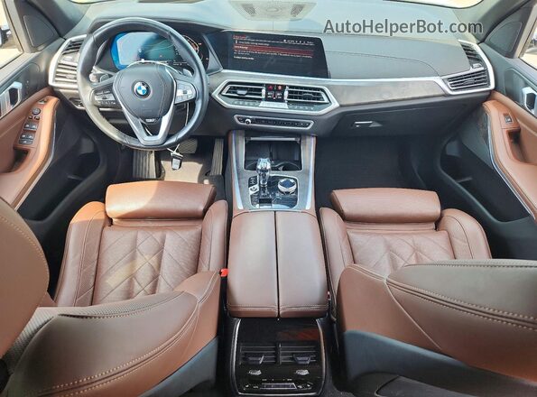 5UXCR6C05P9P34901 2023 BMW X5 White Dashboard view