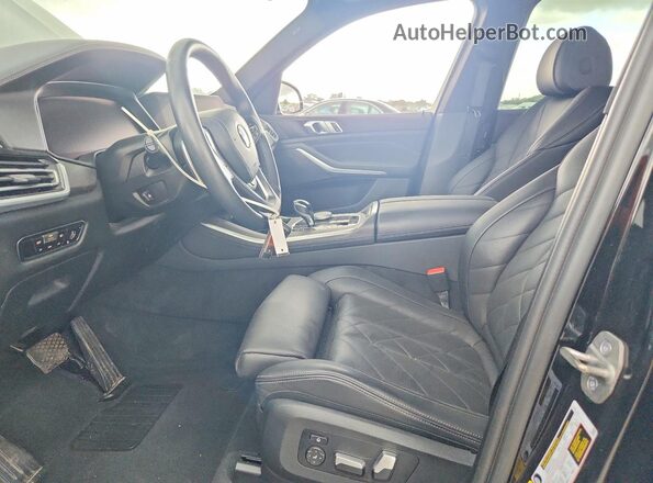 5UXCR6C05P9P75108 2023 BMW X5 Black წინა სალონის ხედი