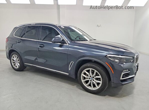 5UXCR6C06M9E38168 2021 BMW X5 Charcoal Передня права чверть