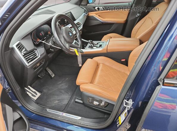 5UXCR6C06P9P30758 2023 BMW X5 Blue წინა სალონის ხედი