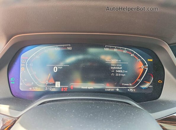 5UXCR6C07P9N97296 2023 BMW X5 Белый Вид щитка приборов