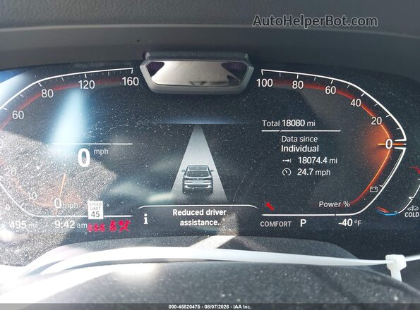5UXCR6C08P9P20412 2023 BMW X5 Navy უკანა სავარძლების ხედი