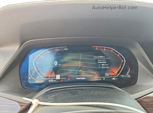 5UXCR6C0XLLL81522 2020 BMW X5 Белый Вид щитка приборов