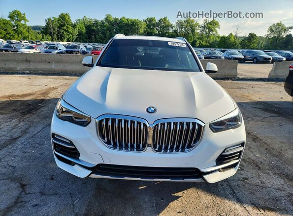 5UXCR6C52KLL36603 2019 BMW X5 White Widok z przodu