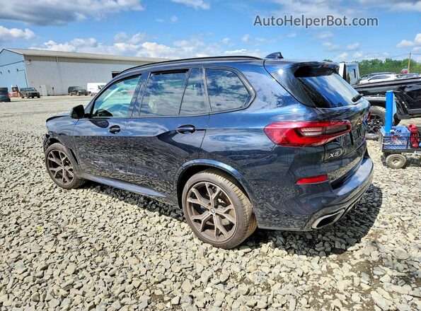 5UXCR6C52KLL51604 2019 BMW X5 Синий Задняя левая четверть