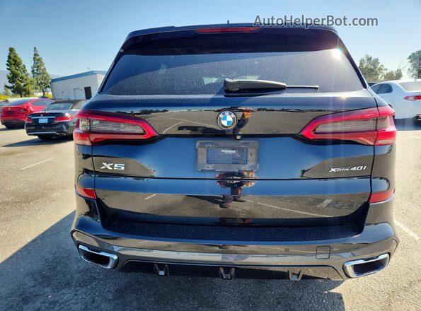 5UXCR6C52KLL60948 2019 BMW X5 Black უკანა ხედი