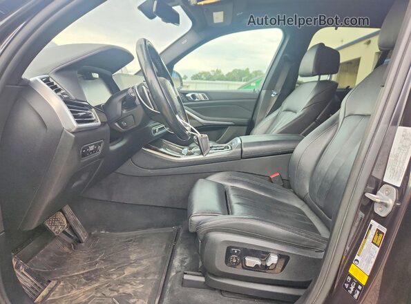5UXCR6C53KLL40417 2019 BMW X5 Black Widok wnętrza z przodu