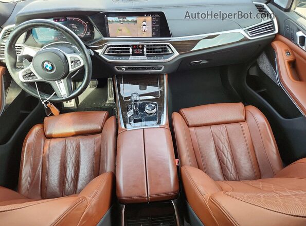 5UXCR6C58KLL25430 2019 BMW X5 White Widok deski rozdzielczej