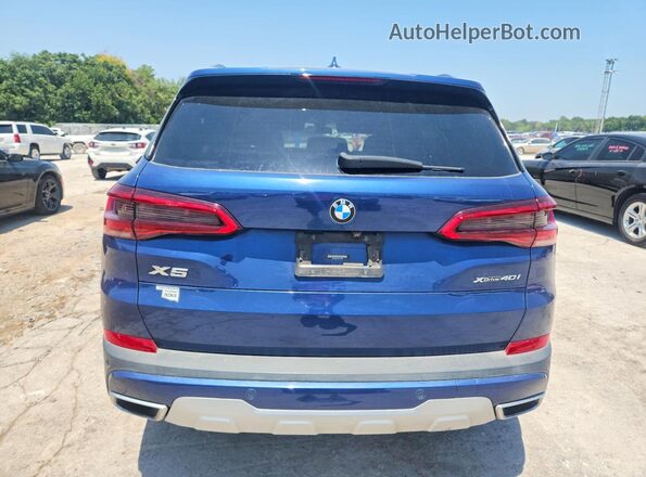 5UXCR6C5XKLL35506 2019 BMW X5 Синий Вид сзади