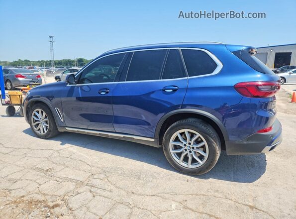 5UXCR6C5XKLL35506 2019 BMW X5 Синий Задняя левая четверть