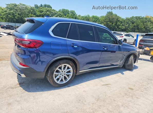 5UXCR6C5XKLL35506 2019 BMW X5 Синий Задняя правая четверть
