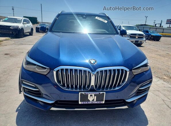 5UXCR6C5XKLL35506 2019 BMW X5 Синий Вид спереди
