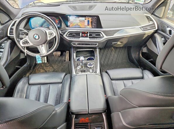 5UXCW2C00M9G33782 2021 BMW X7 Blue Instrument cluster view