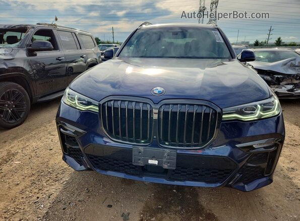 5UXCW2C00M9G33782 2021 BMW X7 Blue Front view