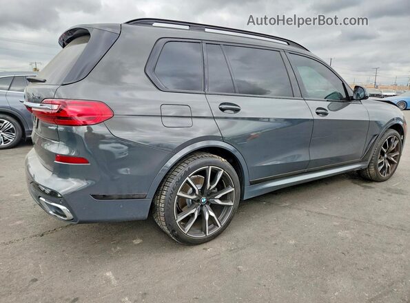 5UXCW2C00M9H88302 2021 BMW X7 Gray Rear right