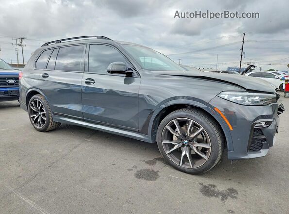 5UXCW2C00M9H88302 2021 BMW X7 Gray Front right
