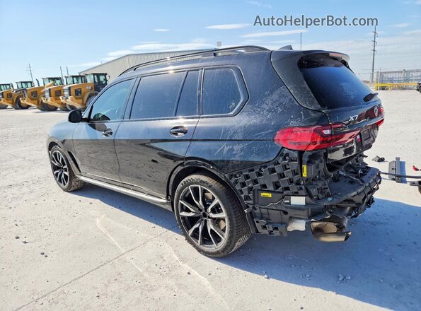 5UXCW2C01M9F60115 2021 BMW X7 Black Հետևի ձախ