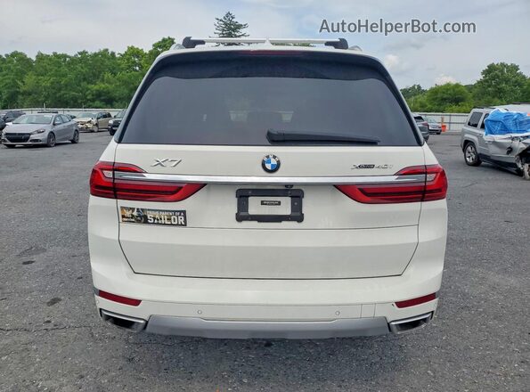 5UXCW2C03L9B73595 2020 BMW X7 White Widok z tyłu