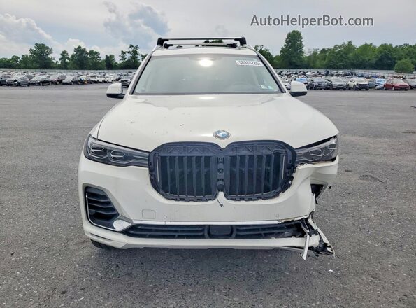 5UXCW2C03L9B73595 2020 BMW X7 White Widok z przodu