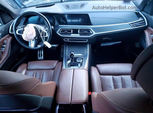 5UXCW2C03N9K03548 2022 BMW X7 Blue Dashboard view