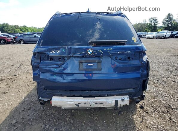 5UXCW2C03N9K91100 2022 BMW X7 Синий Вид сзади