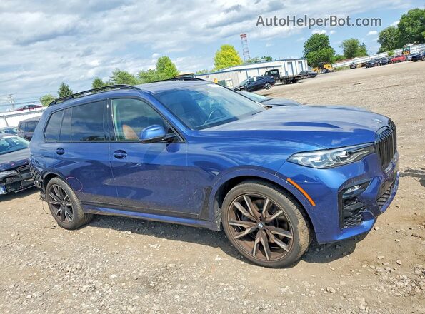 5UXCW2C03N9K91100 2022 BMW X7 Синий Передняя правая четверть
