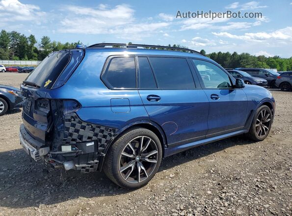 5UXCW2C03N9K91100 2022 BMW X7 Синий Задняя правая четверть
