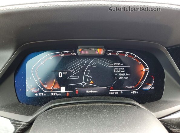 5UXCW2C03N9K91100 2022 BMW X7 Синий Вид щитка приборов