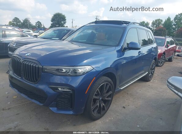 5UXCW2C04N9L65155 2022 BMW X7 Blue Передня ліва чверть