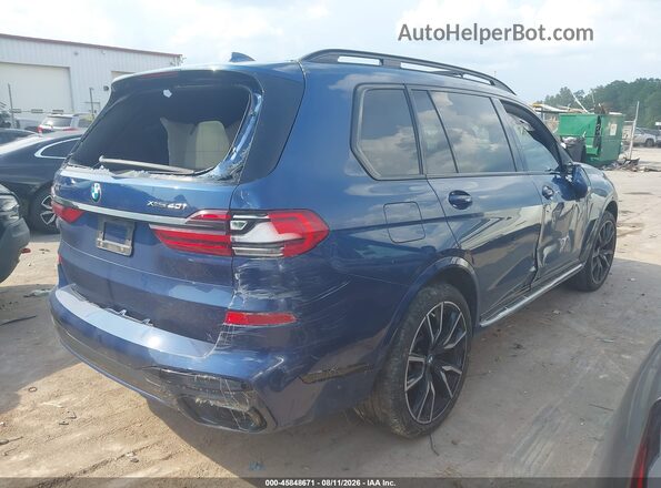 5UXCW2C04N9L65155 2022 BMW X7 Blue Задня права чверть