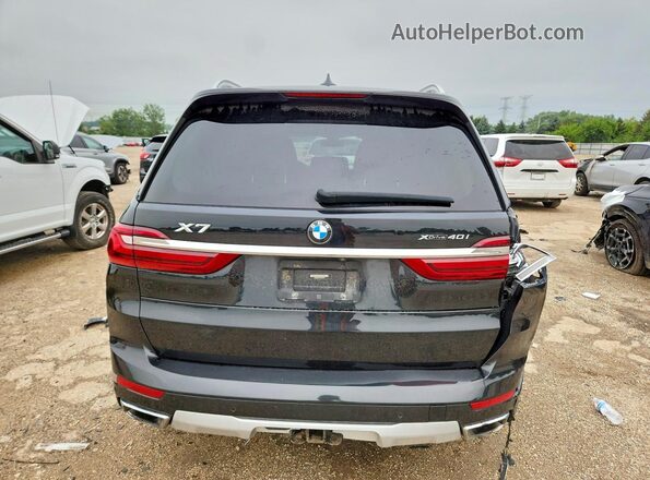 5UXCW2C04N9M86137 2022 BMW X7 Black Widok z tyłu