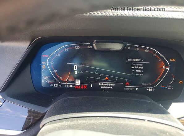 5UXCW2C06M9E19606 2021 BMW X7 Charcoal Widok zestawu wskaźników