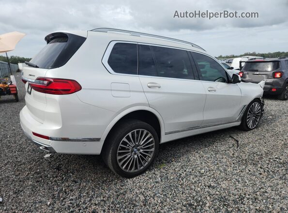 5UXCW2C06M9F55279 2021 BMW X7 White Задня права чверть