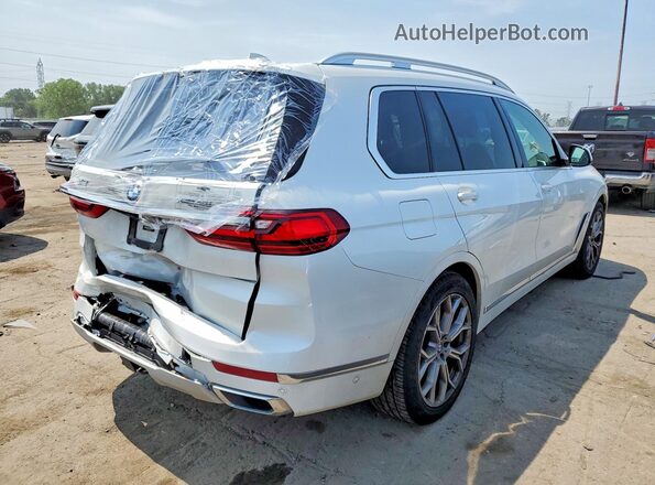 5UXCW2C07M9E24720 2021 BMW X7 White Հետևի աջ